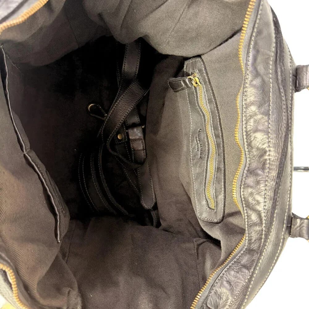 Kožená cestovní taška Avento černá