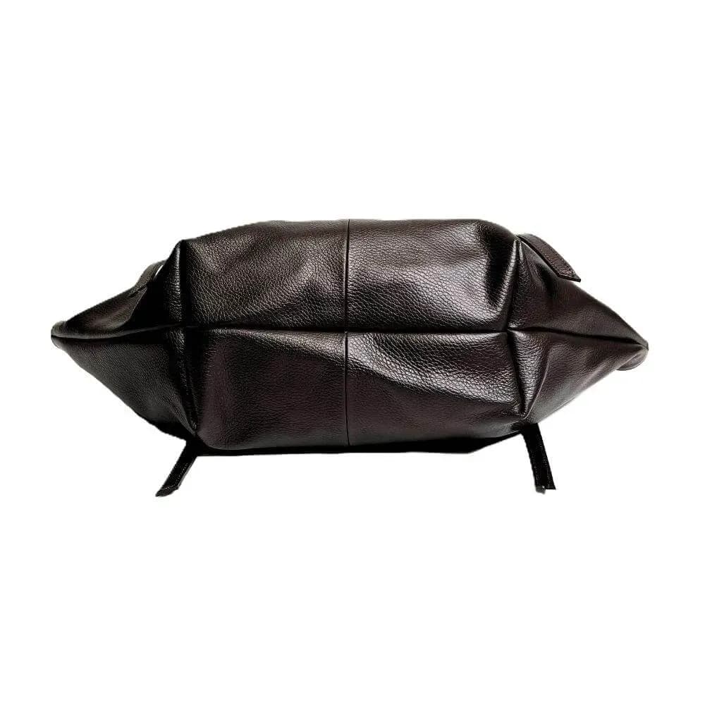 Kožená Italská kabelka Oresa tmavé hnědá