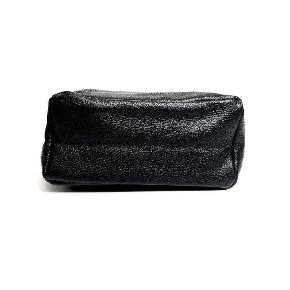 Kožená Italská kabelka Laura černá