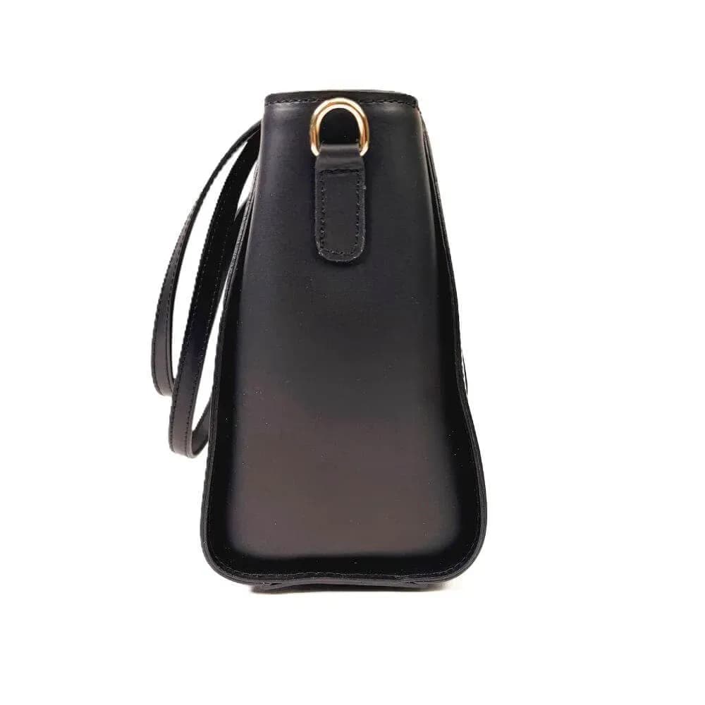 Kožená Italská kabelka Regina černá