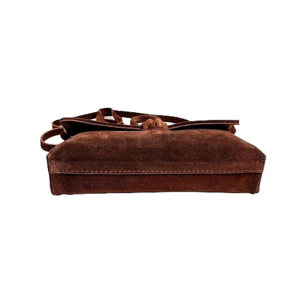 Kožená Italská kabelka Melora hnědá