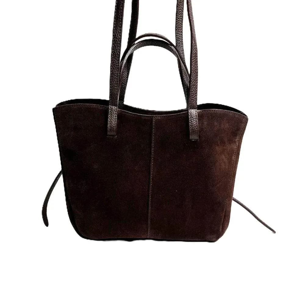 Kožená Italská kabelka Pavolina tmavé hnědá