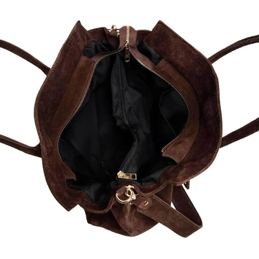 Kožená Italská kabelka Valone hnědá