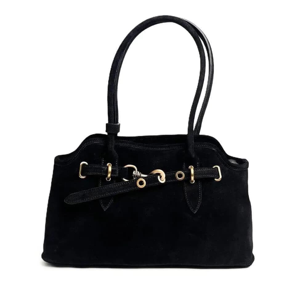 Kožená Italská kabelka Mila černá