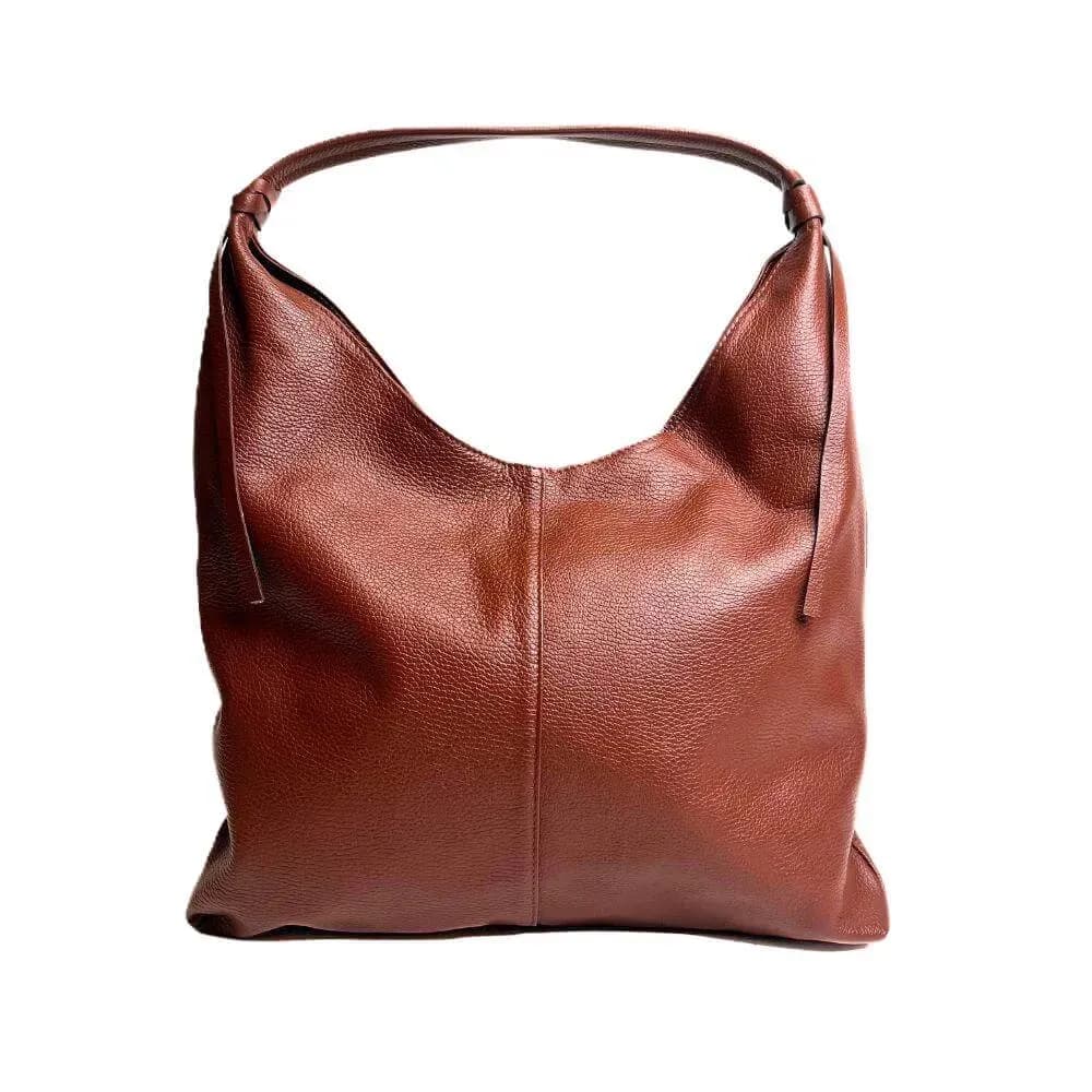 Kožená Italská kabelka Ventara koňak