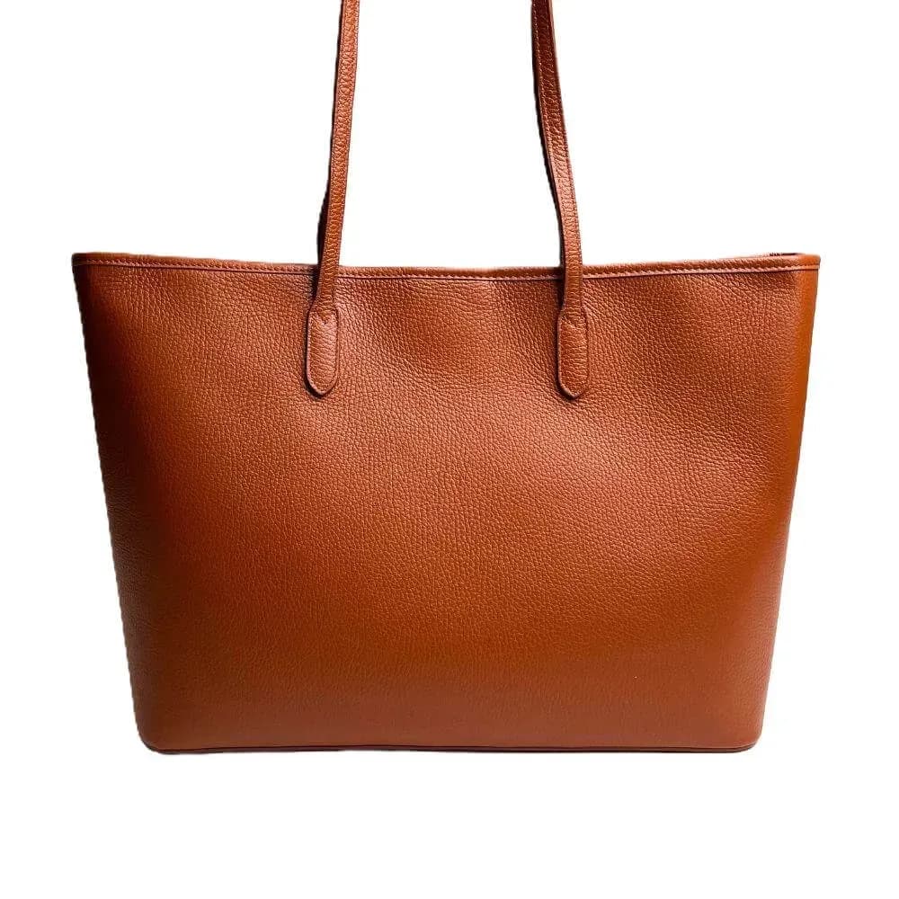 Kožená Italská kabelka Sovana koňak