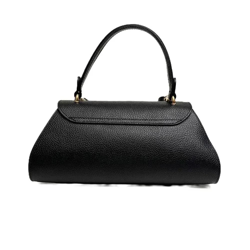 Kožená Italská kabelka Ferena černá