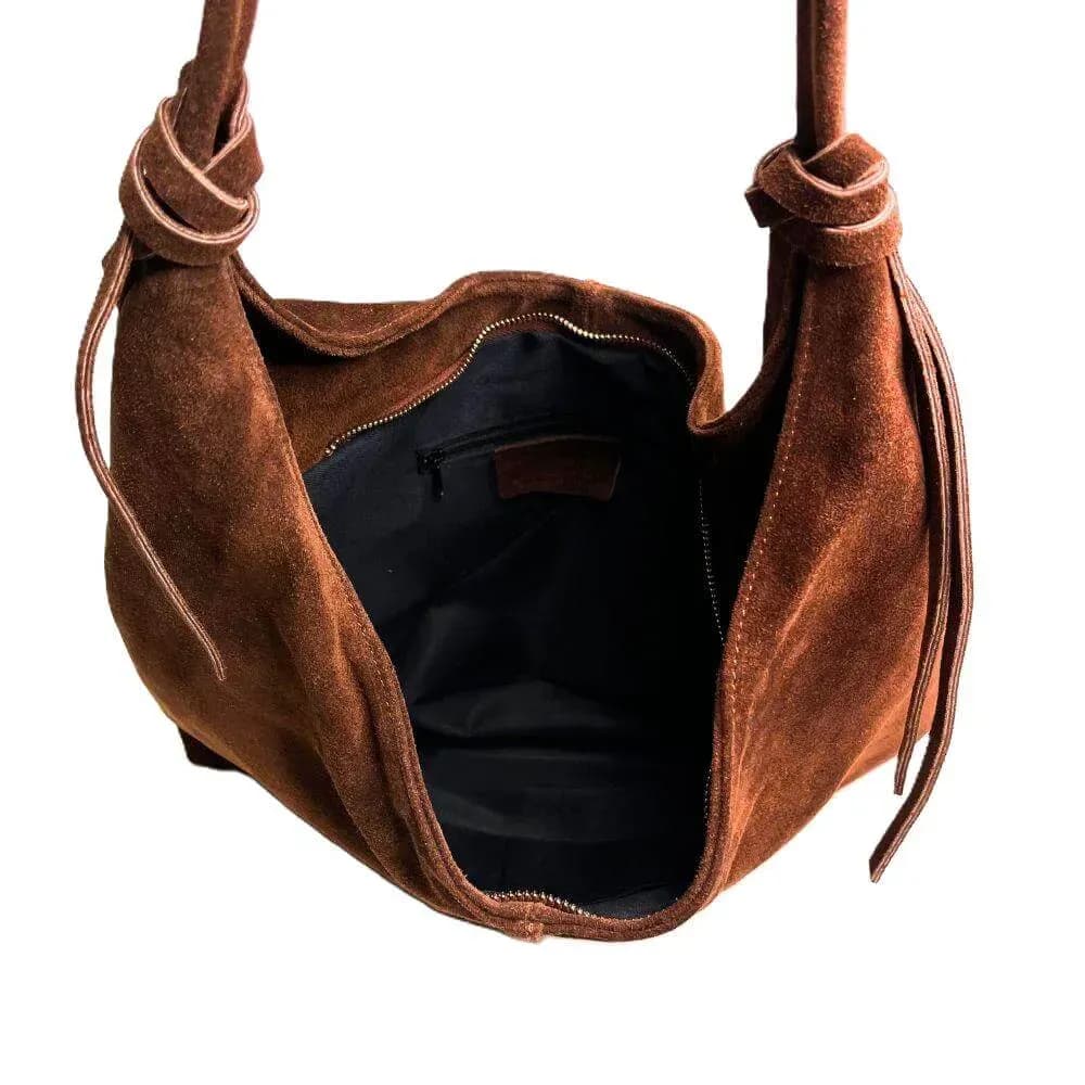 Kožená Italská kabelka Regina hnědá