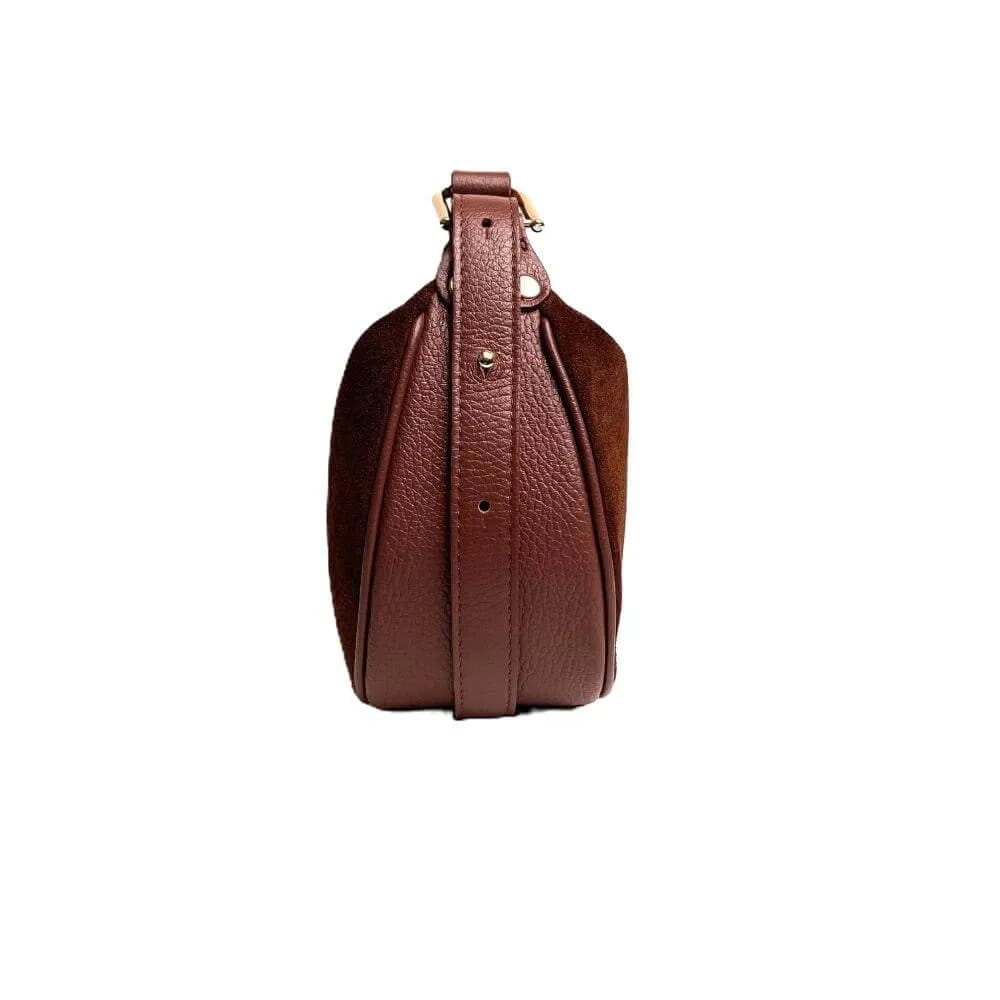 Kožená Italská kabelka Verona hnědá