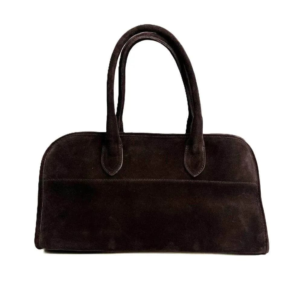 Kožená Italská kabelka Noreta tmavé hnědá