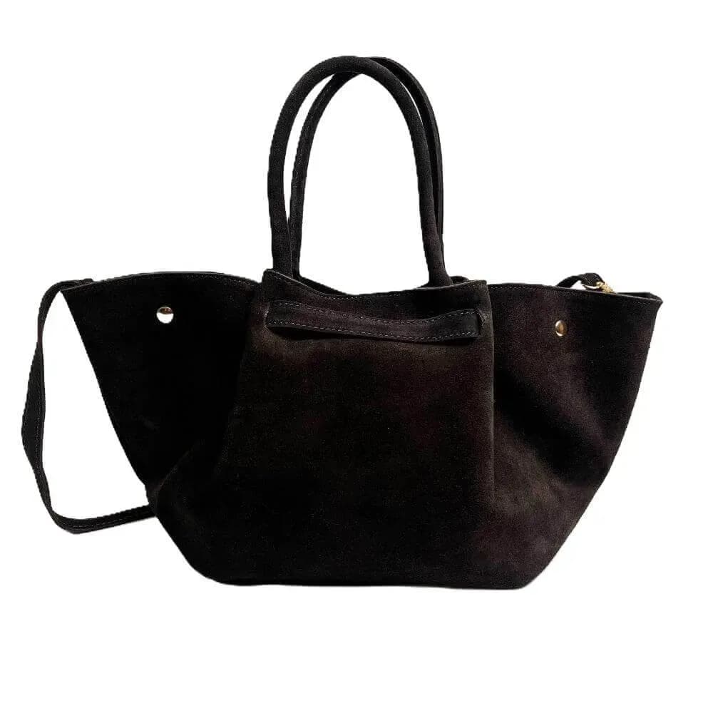 Kožená Italská kabelka Belmira tmavé hnědá