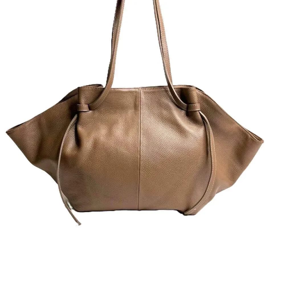 Kožená Italská kabelka Oresa taupe