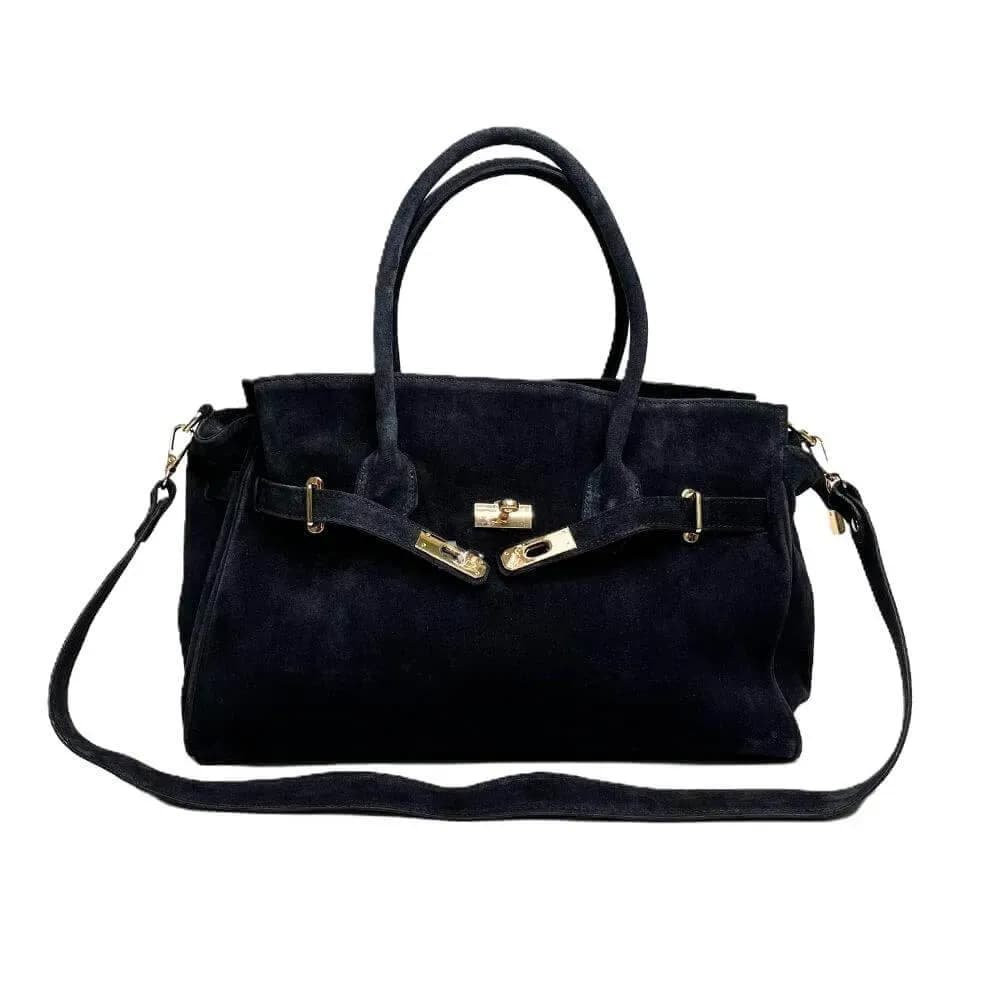 Kožená Italská kabelka Valone černá