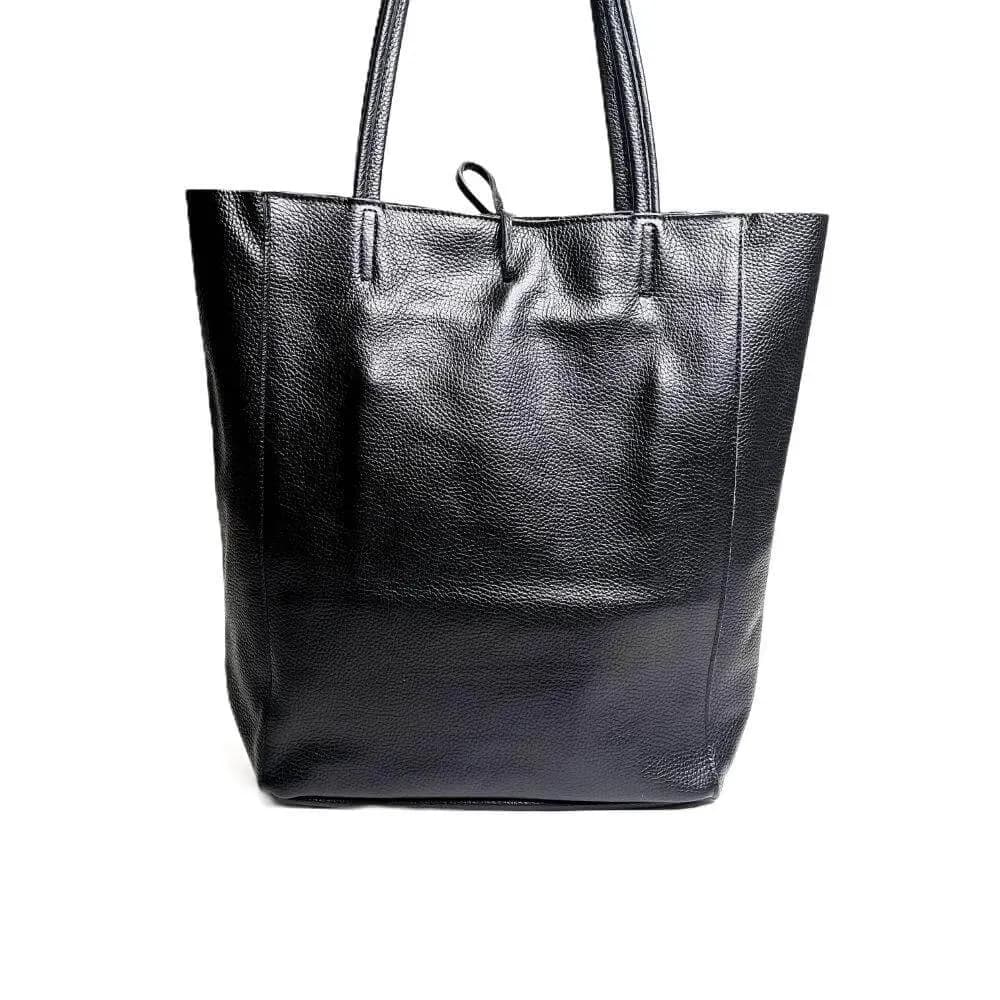 Kožená Italská kabelka Laura černá