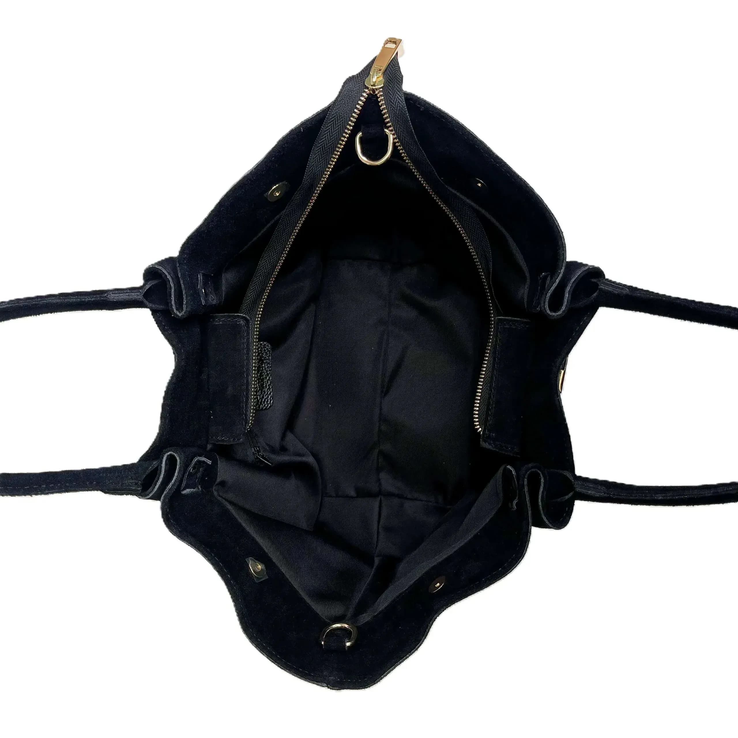 Kožená Italská kabelka Belmira černá