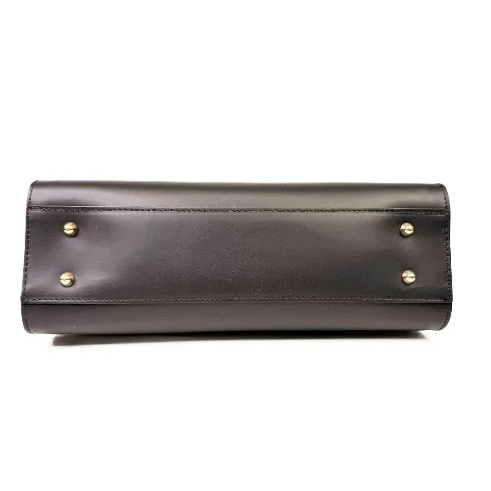 Kožená Italská kabelka Regina černá