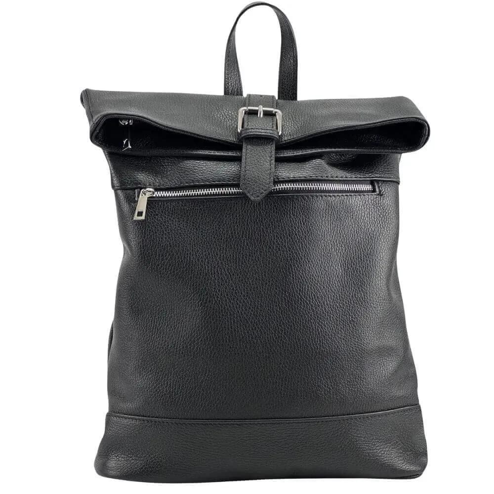 Kožený batoh Milano černý