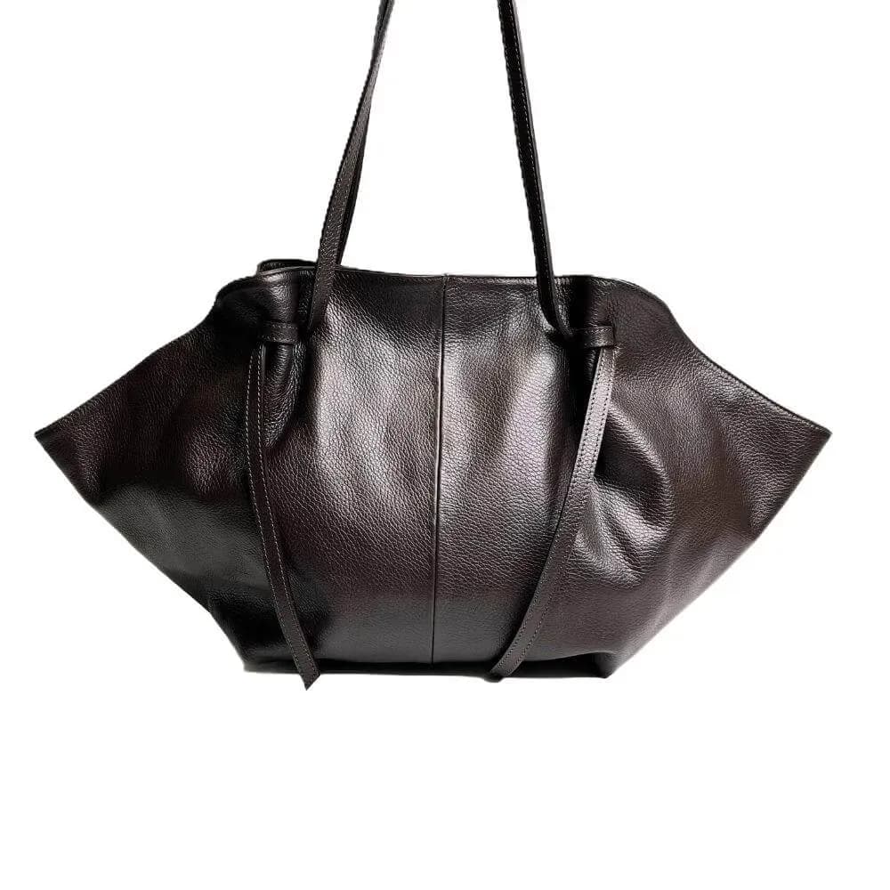 Kožená Italská kabelka Oresa tmavé hnědá