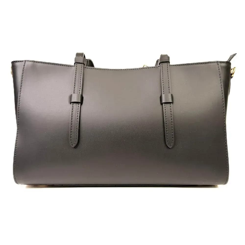 Kožená Italská kabelka Regina černá