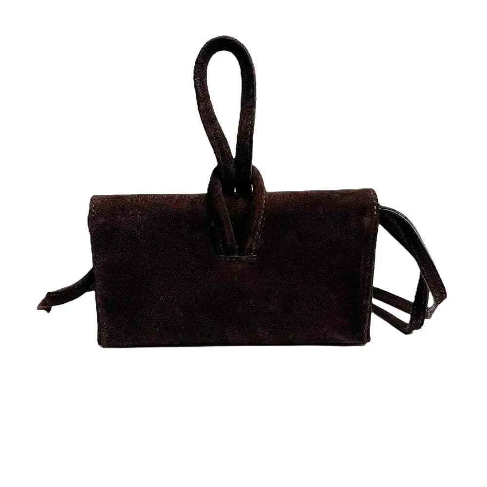 Kožená Italská kabelka Melora tmavé hnědá