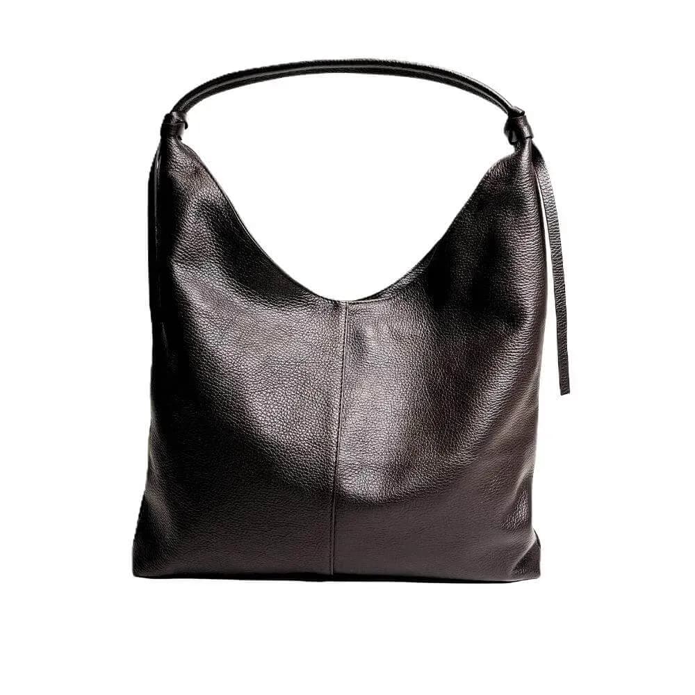 Kožená Italská kabelka Ventara tmavé hnědá