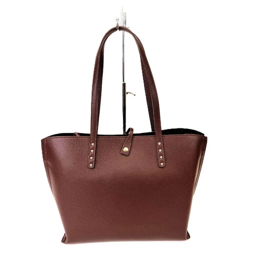 Kožená Italská kabelka Roma hnědá