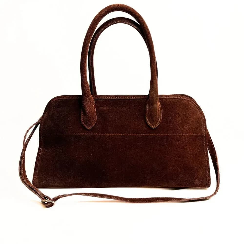 Kožená Italská kabelka Noreta hnědá