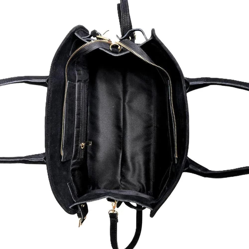 Kožená Italská kabelka Noreta černá