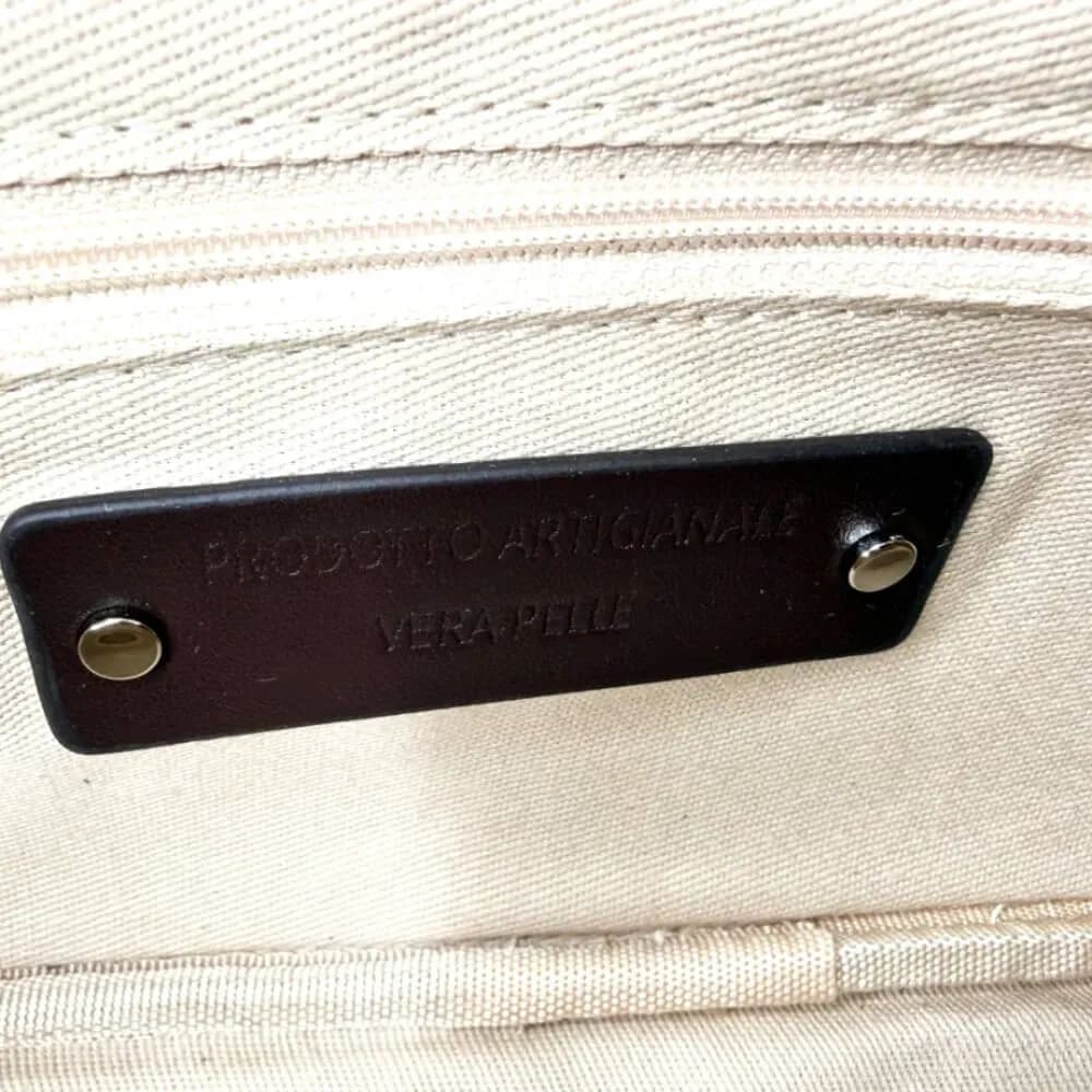 Kožená Italská kabelka Baguett tmavé hnědá