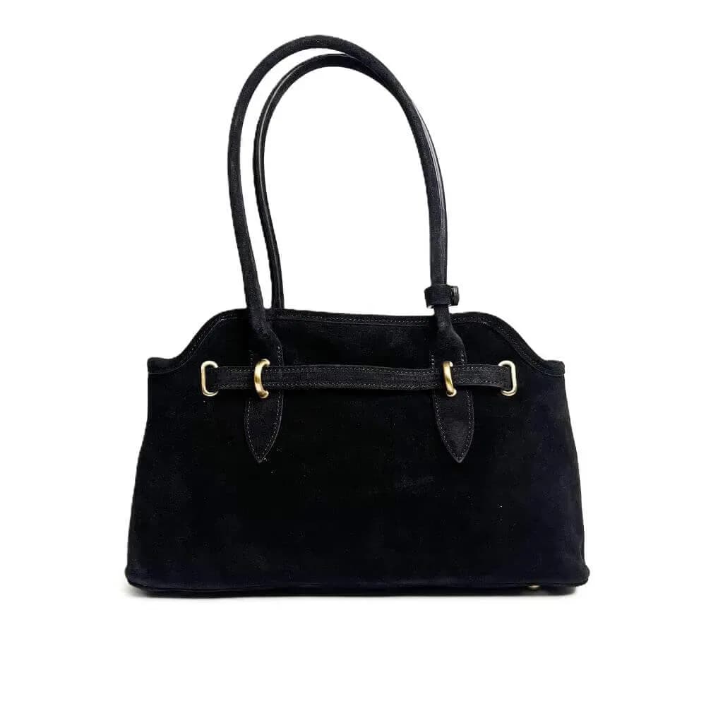 Kožená Italská kabelka Mila černá