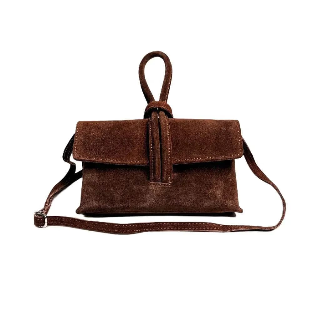 Kožená Italská kabelka Melora hnědá