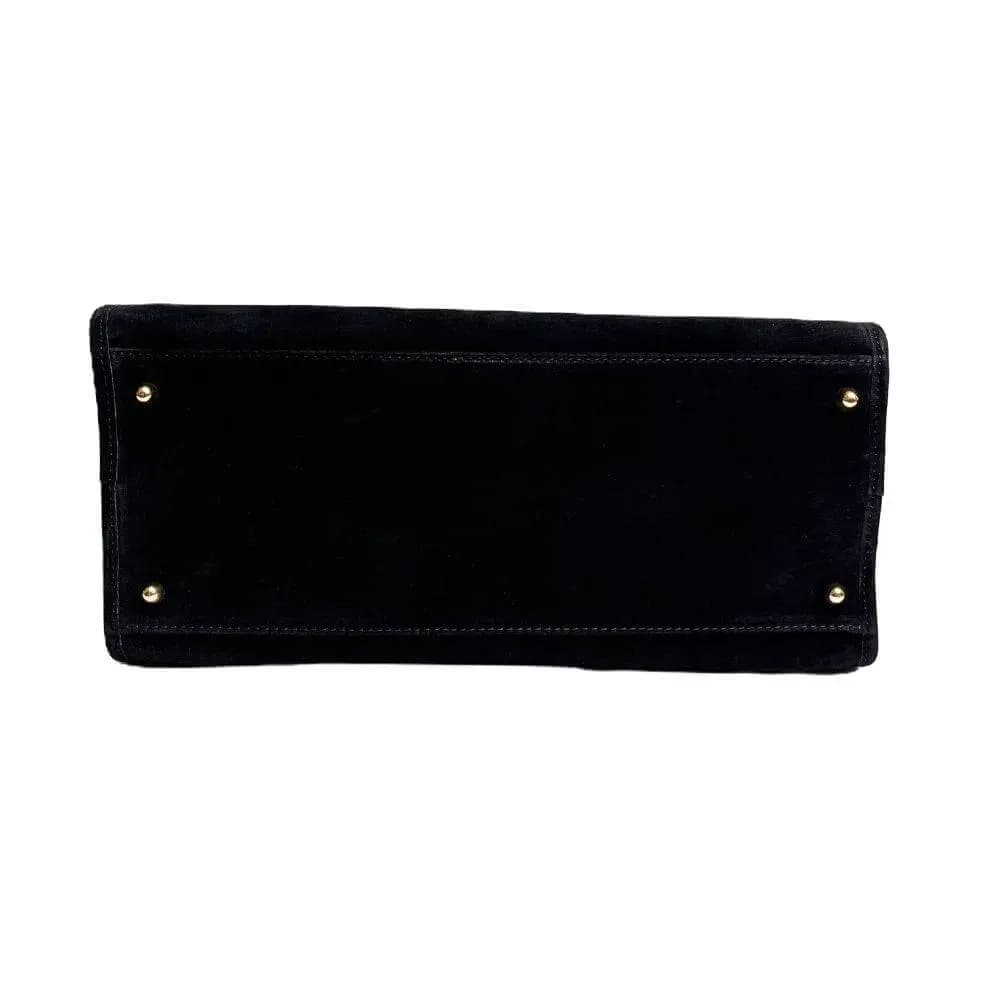 Kožená Italská kabelka Noreta černá