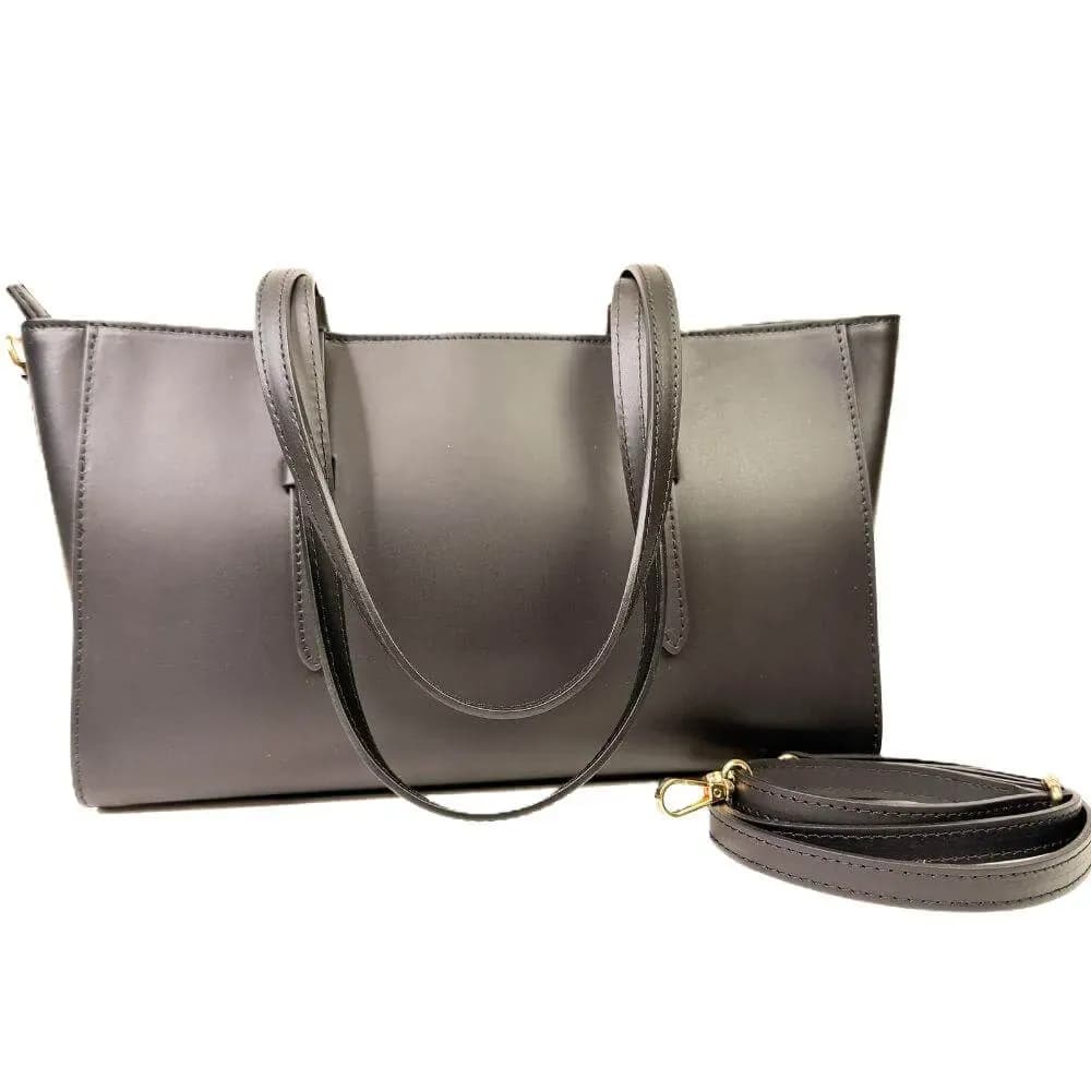 Kožená Italská kabelka Regina černá