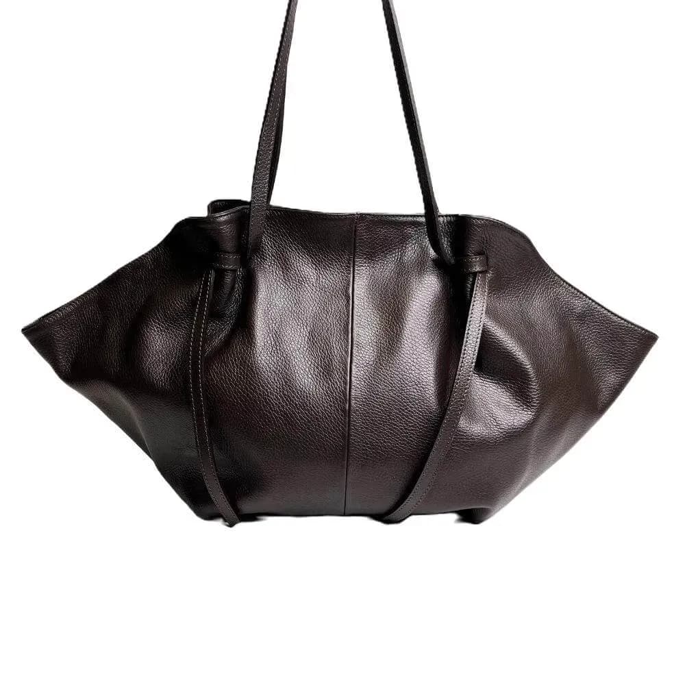 Kožená Italská kabelka Oresa tmavé hnědá