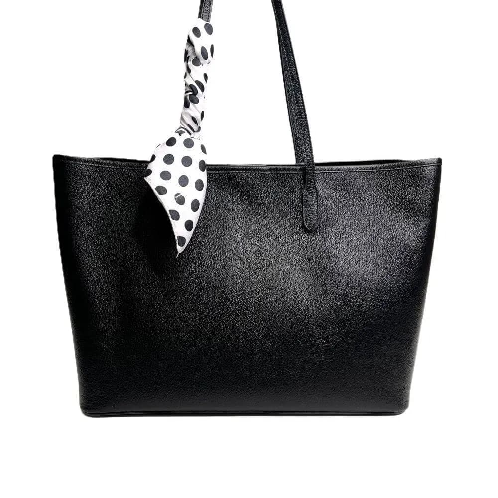 Kožená Italská kabelka Sovana černá