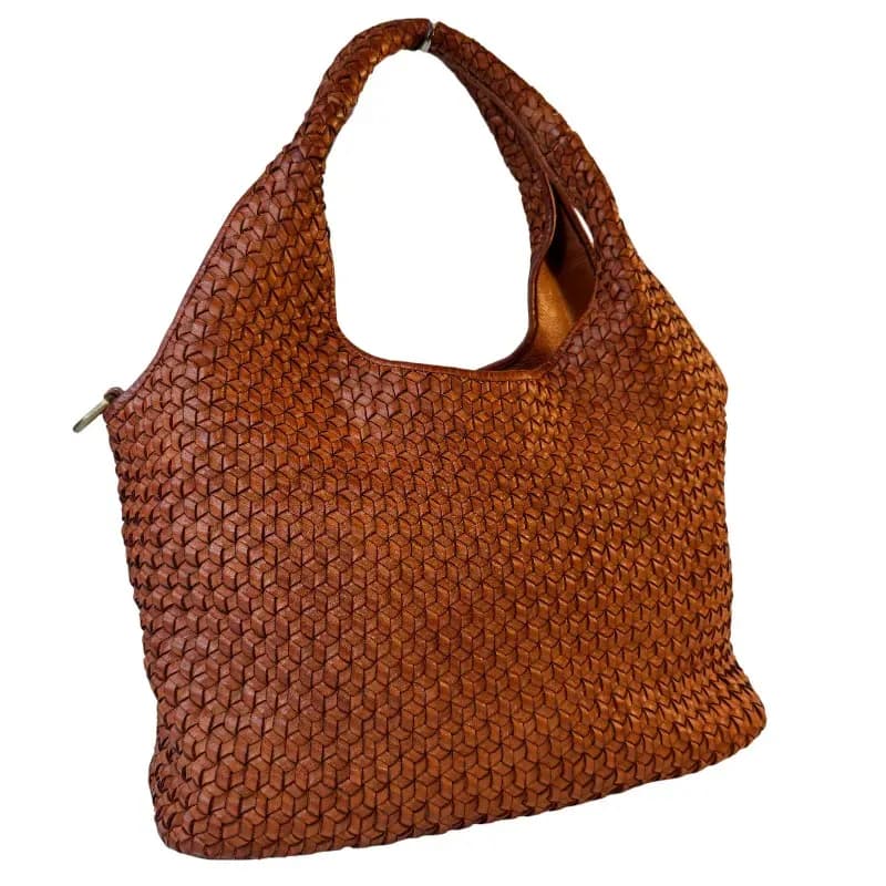 Kožená Italská kabelka Darle koňak