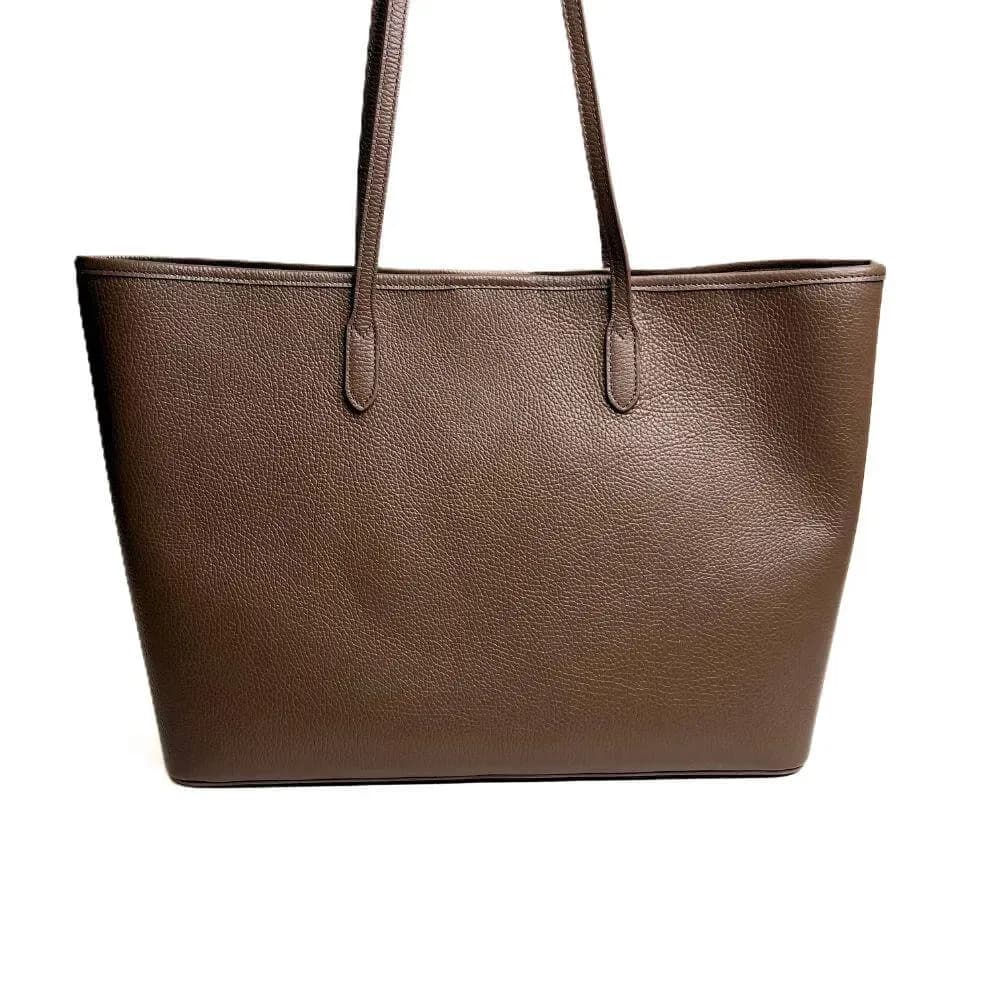 Kožená Italská kabelka Sovana taupe