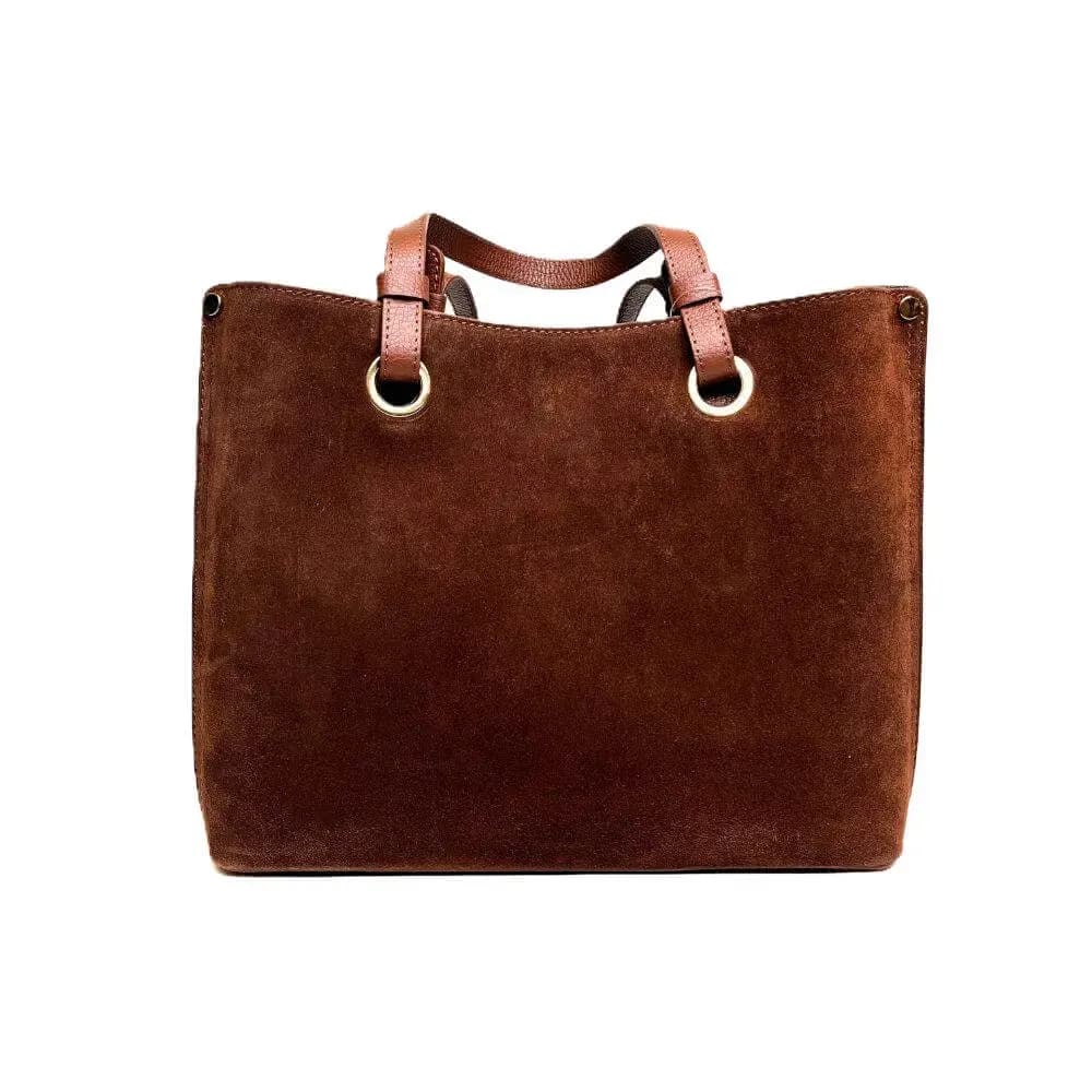 Kožená Italská kabelka Karmela hnědá