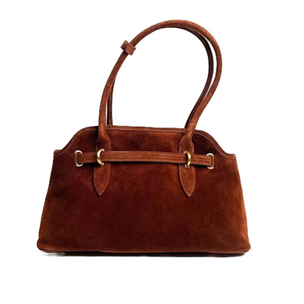 Kožená Italská kabelka Mila hnědá