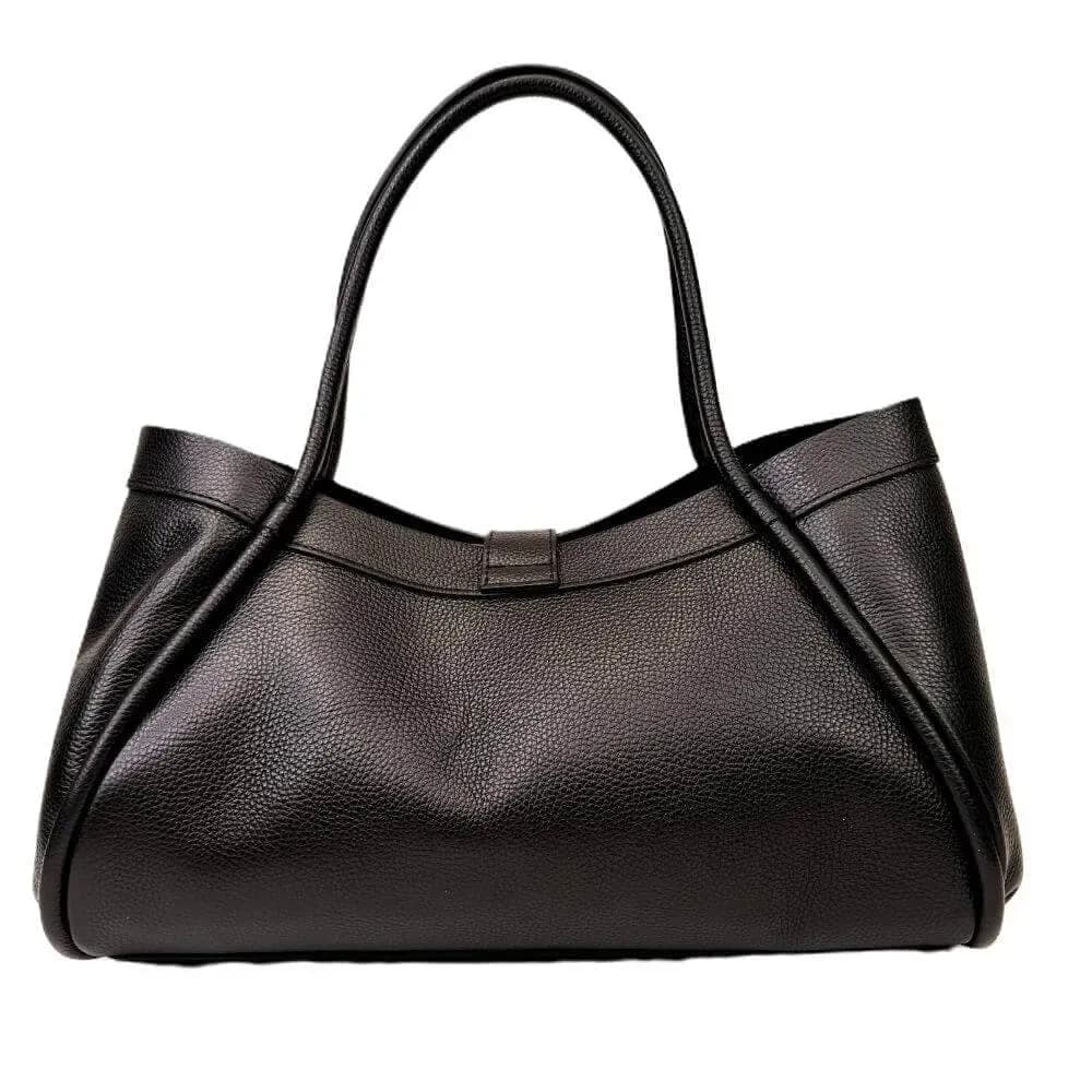 Kožená Italská kabelka Elis černá