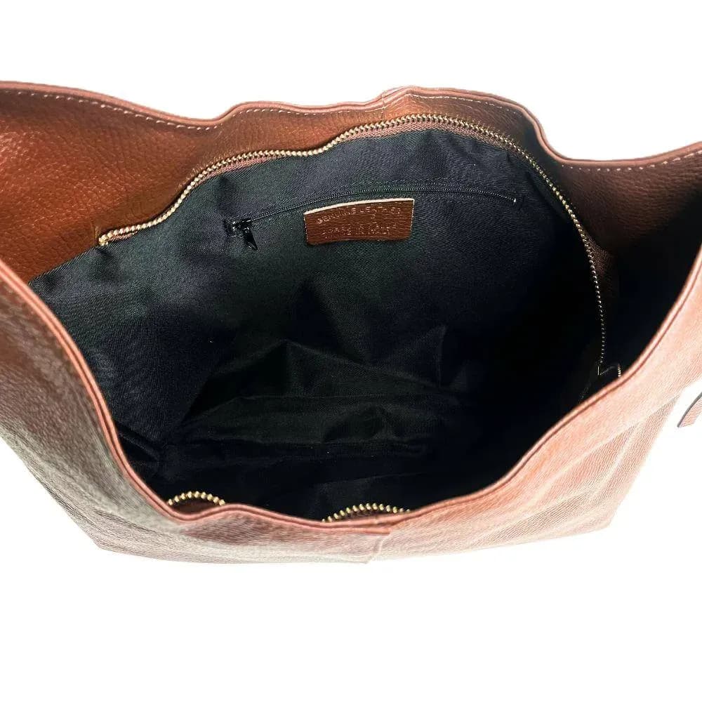 Kožená Italská kabelka Ventara koňak