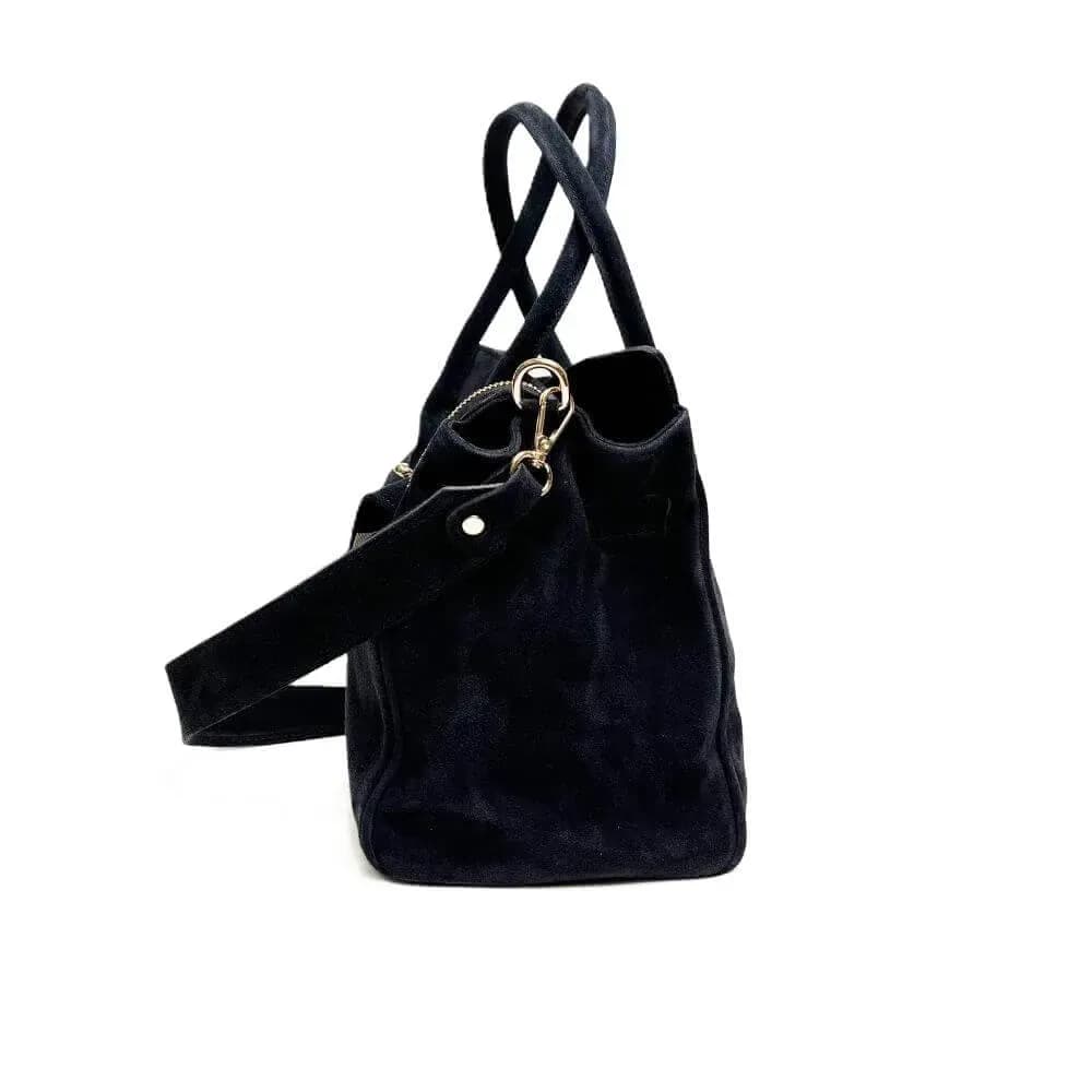 Kožená Italská kabelka Valone černá