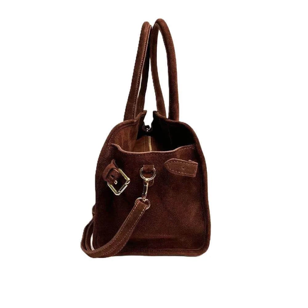 Kožená Italská kabelka Noreta koňak