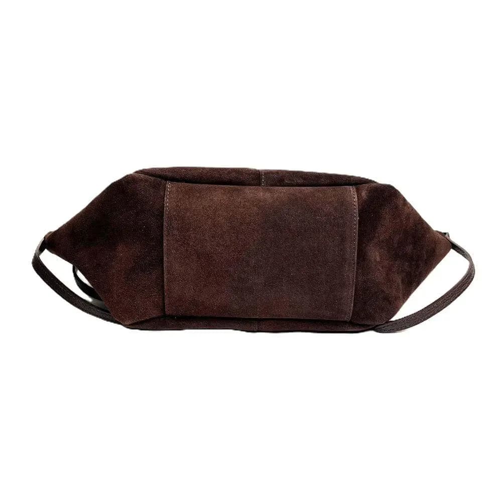 Kožená Italská kabelka Pavolina tmavé hnědá