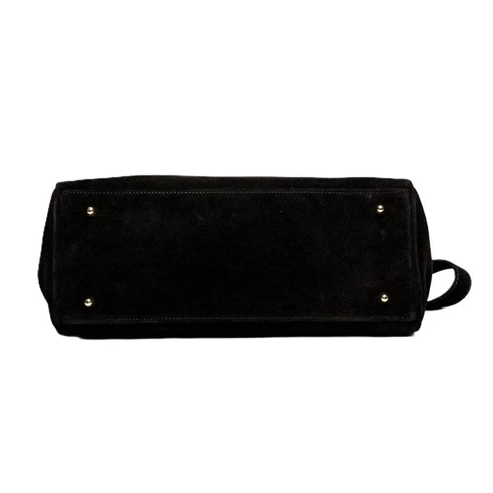 Kožená Italská kabelka Valone tmavé hnědá