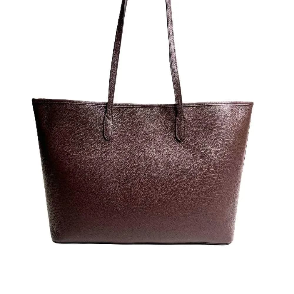 Kožená Italská kabelka Sovana tmavé hnědá