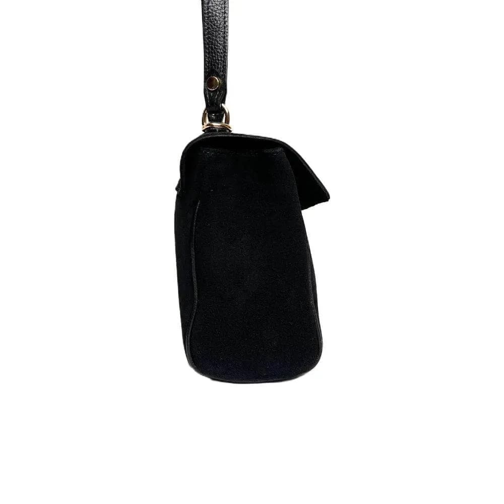 Kožená Italská kabelka Signora tmavé hnědá