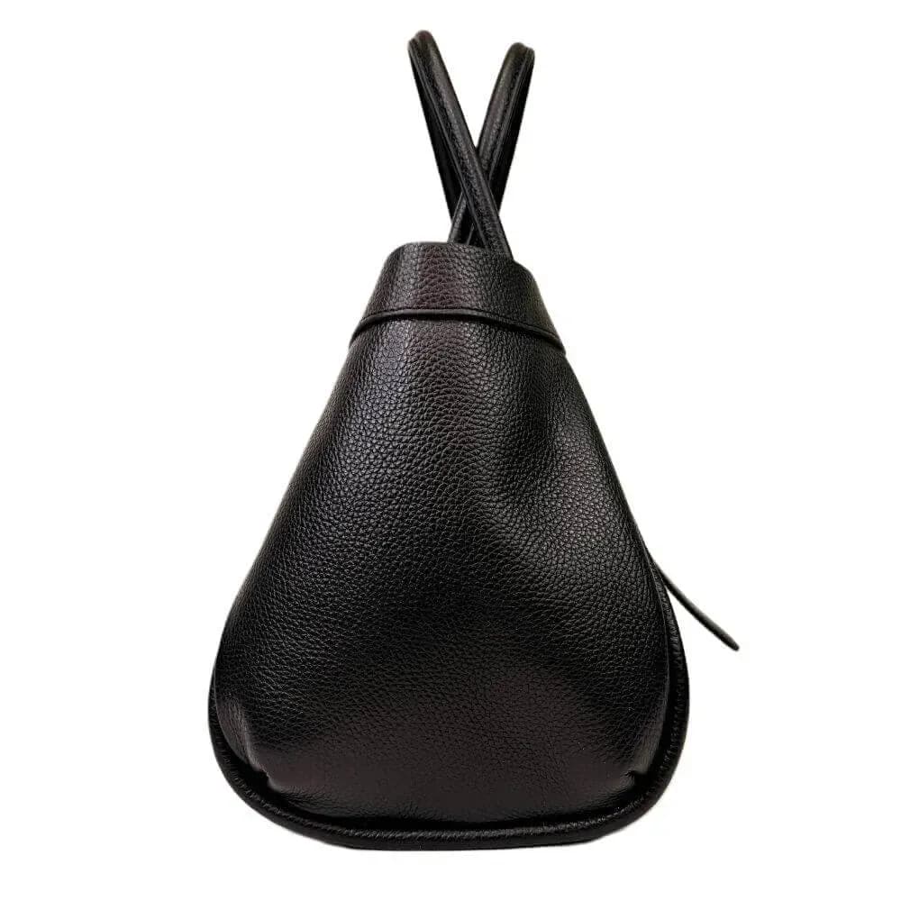 Kožená Italská kabelka Elis černá