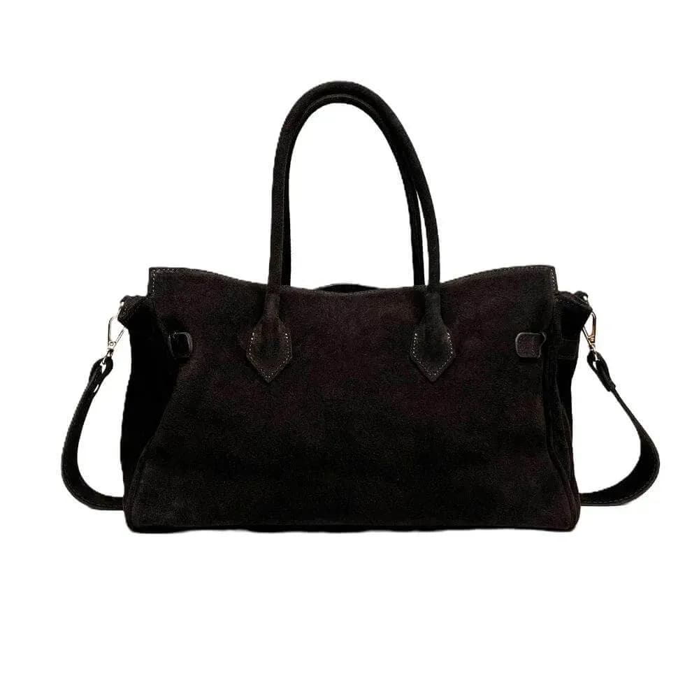 Kožená Italská kabelka Valone tmavé hnědá