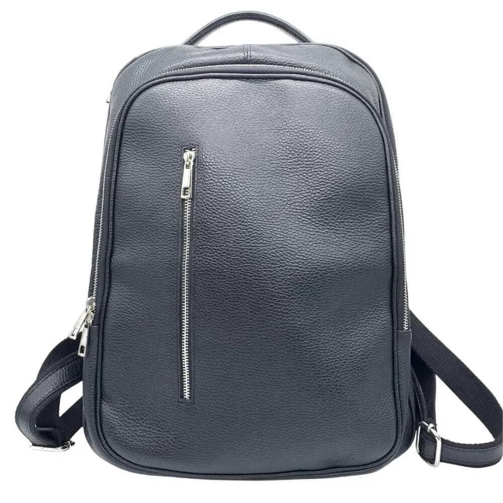 Kožený batoh Nilson černý